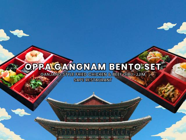 OPPA GANGNAM BENTO SET @ SAPE RESTAURANT